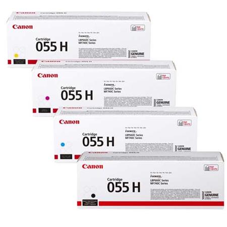 Canon 055H Full Set High Capacity Original Laser Toner Cartridges