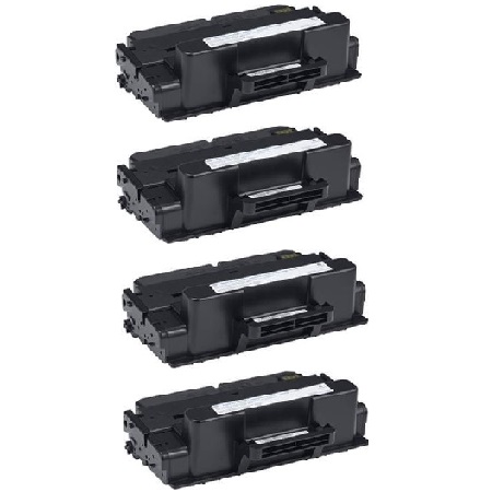 999inks Compatible Quad Pack Dell 593-BBBI Black Laser Toner Cartridges