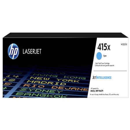 HP 415X (W2031X) Cyan Original High Capacity Toner Cartridge