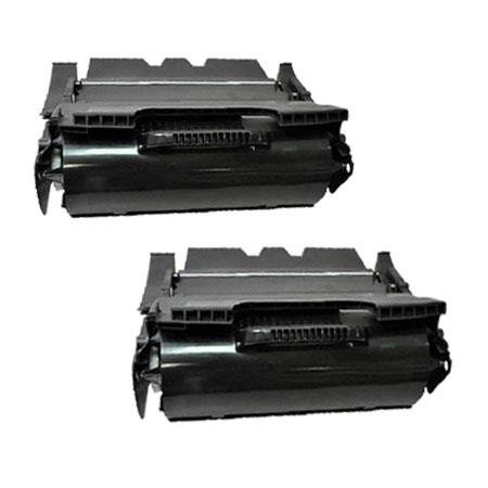999inks Compatible Twin Pack Lexmark X644H21E Black High Capacity Laser Toner Cartridges
