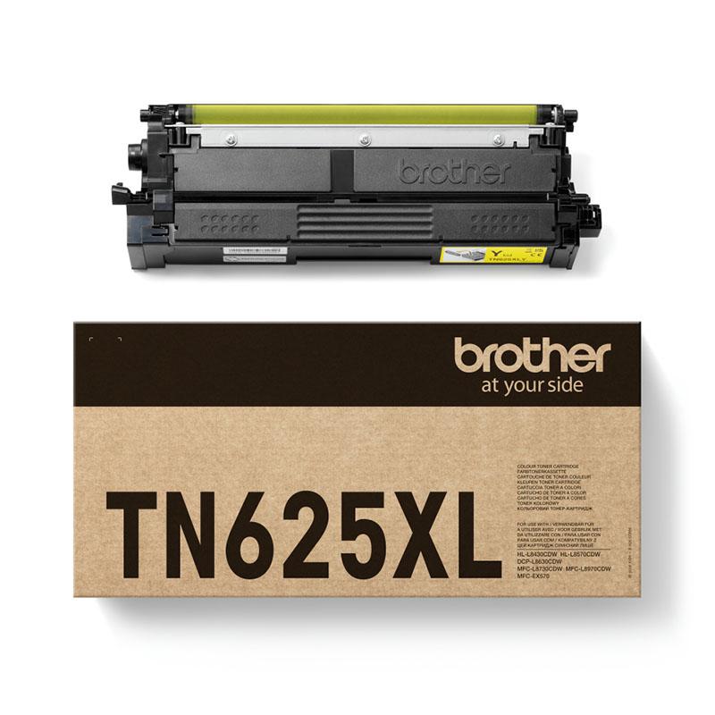 Brother TN625XLY Yellow Original High Capacity Toner Cartridge