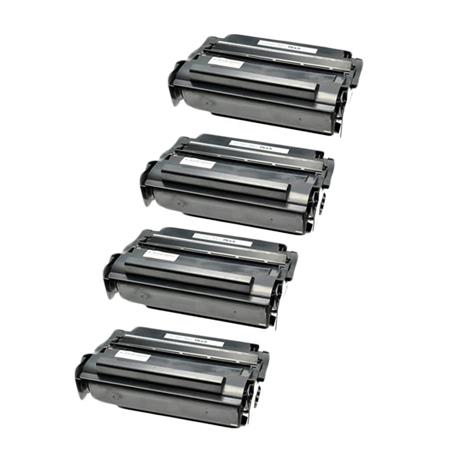 999inks Compatible Quad Pack Lexmark 12A3715 Black Laser Toner Cartridges