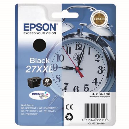 Epson 27XXL (T2791) Black Original Extra High Capacity Ink Cartridge