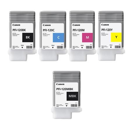 Canon PFI-120BK/MBK Full Set Original Standard Capacity Inkjet Printer Cartridges