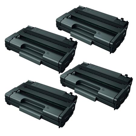 999inks Compatible Quad Pack Ricoh 406990 Black High Capacity Laser Toner Cartridges