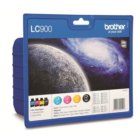 Brother LC900 BK/C/M/Y Original Multipack Ink Cartridges
