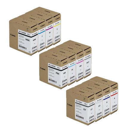 Canon PFI-1100 Full Set Original Inkjet Printer Cartridges