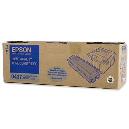 Epson S050437 Black Original High Capacity Return Program Toner Cartridge