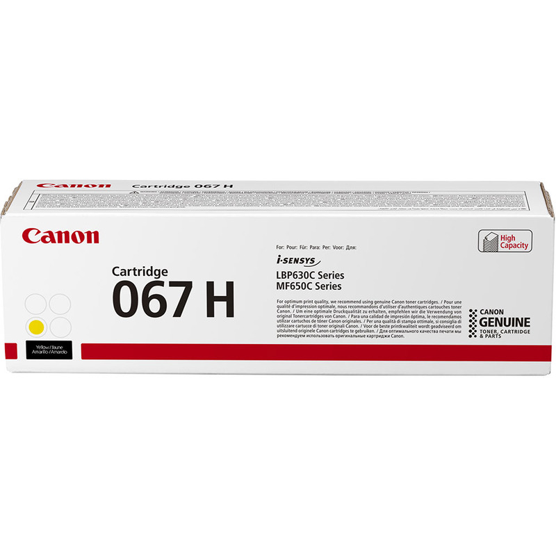 Canon 067H (5103C002) Yellow Original High Capacity Toner Cartridge