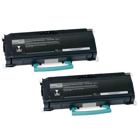 999inks Compatible Twin Pack Lexmark X463X11G Black Extra High Capacity Laser Toner Cartridges