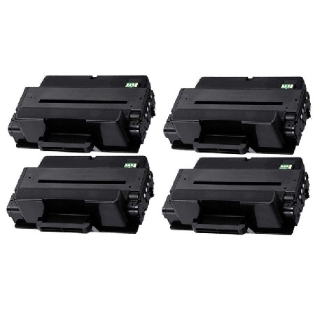 999inks Compatible Quad Pack Samsung MLT-D205E Black Laser Toner Cartridges