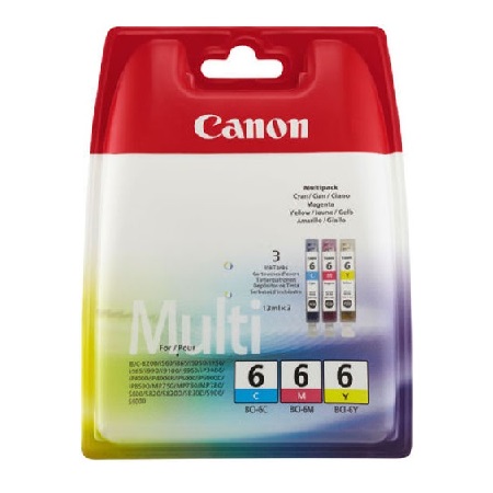 Canon BCI-6CMY Original C/M/Y Colour Ink Cartridges Multipack (4706A022)