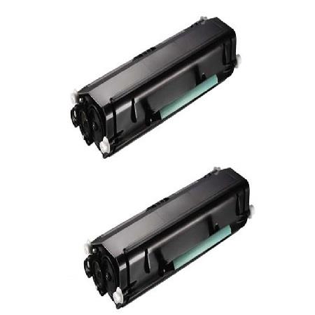 999inks Compatible Twin Pack Dell 593-11055 Black Laser Toner Cartridges