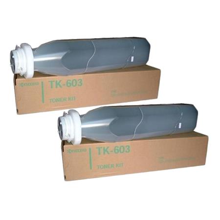 Kyocera TK-603 Black Original Laser Toner Cartridge Twin Pack