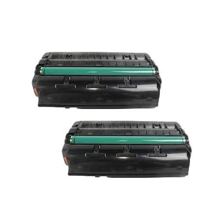 999inks Compatible Twin Pack Ricoh 407249 Black Standard Capacity Laser Toner Cartridges