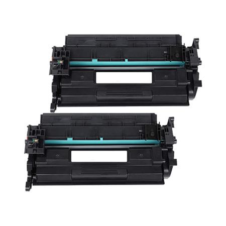 999inks Compatible Twin Pack Canon 057H Black High Capacity Laser Toner Cartridges