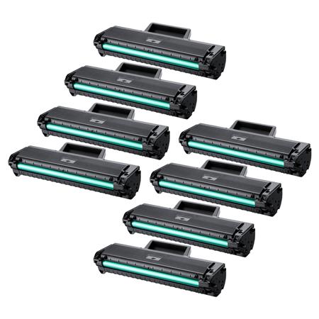999inks Compatible Eight Pack Samsung MLT-D1042S Black Laser Toner Cartridges