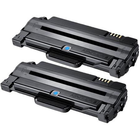 999inks Compatible Twin Pack Samsung MLT-D1052L Black High Capacity Laser Toner Cartridges
