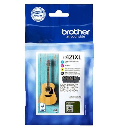 Brother LC421XLVAL BK/C/M/Y Original Multipack High Capacity Ink Cartridges