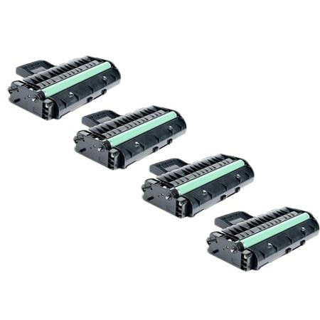 999inks Compatible Quad Pack Ricoh 407246 Black High Capacity Laser Toner Cartridges
