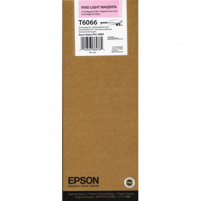 Epson T6066 Vivid Light Magenta Original High Capacity Ink Cartridge (T606600)