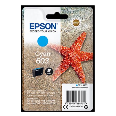 Epson 603 (T03U24010) Cyan Original Standard Capacity Ink Cartridge