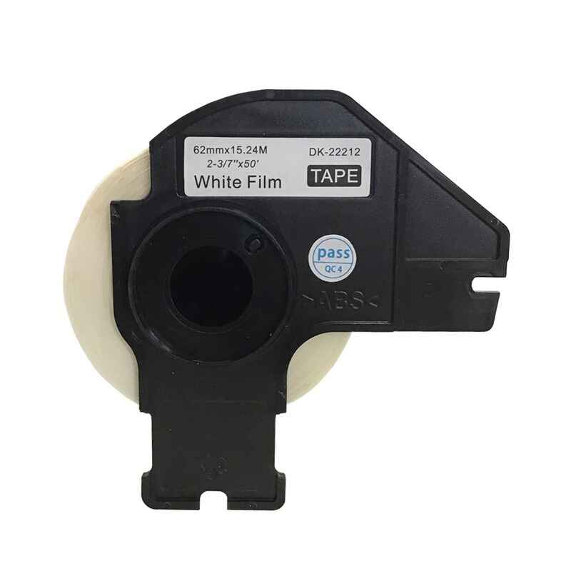 999inks Compatible Brother DK-22212 Continuous Film Tape (62mm x 15.24m) Black on White