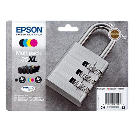 Epson 35XL (T3596) Original DURABrite Ultra High Capacity Multipack (Padlock)