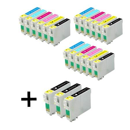 999inks Compatible Multipack Epson T0481 3 Full Sets + 3 FREE Black Inkjet Printer Cartridges