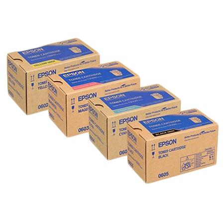 Epson S050602/05 Full Set Original Laser Toner Cartridges