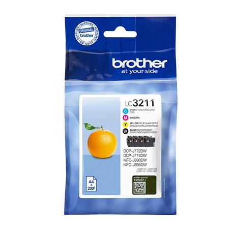 Brother LC3211 BK/C/M/Y Original Standard Capacity Ink Cartridge Multipack