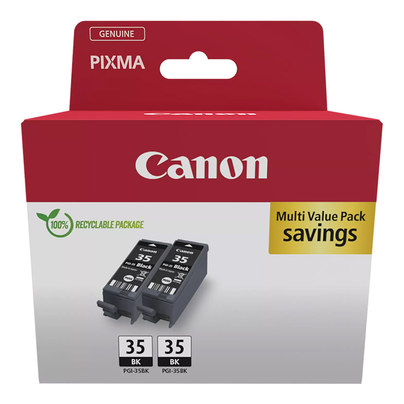 Canon PGI-35BK Black Original Cartridge Twin Pack
