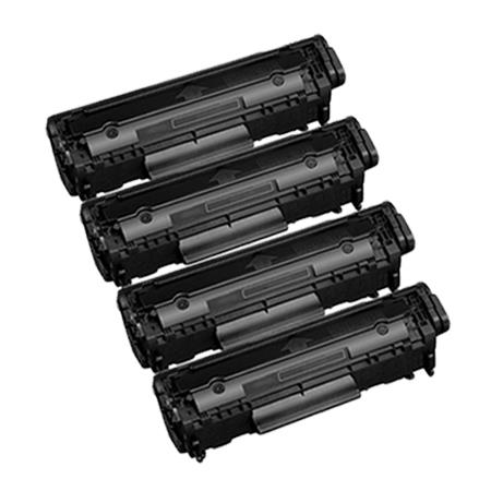 999inks Compatible Quad Pack Canon 703 Black Laser Toner Cartridges