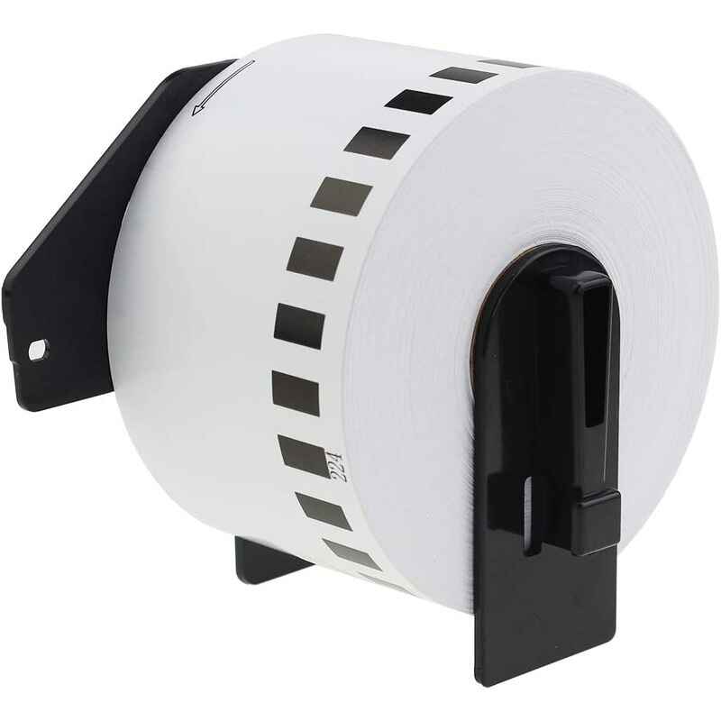 999inks Compatible Brother DK-N55224 Continuous Label Tape with Non Adhesive Tape (62mm x 30.48m) Black on White