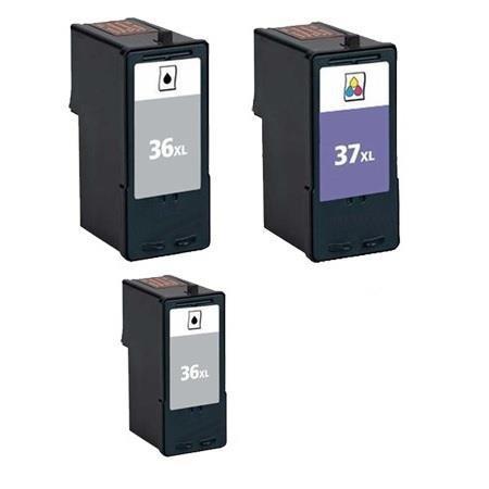 999inks Compatible Multipack Lexmark 36XL/37XL 1 Full Set + 1 Extra Black High Capacity Inkjet Printer Cartridges