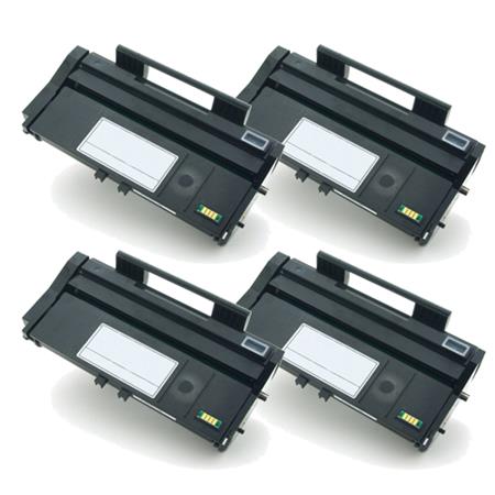 999inks Compatible Quad Pack Ricoh 407166 Black Laser Toner Cartridges