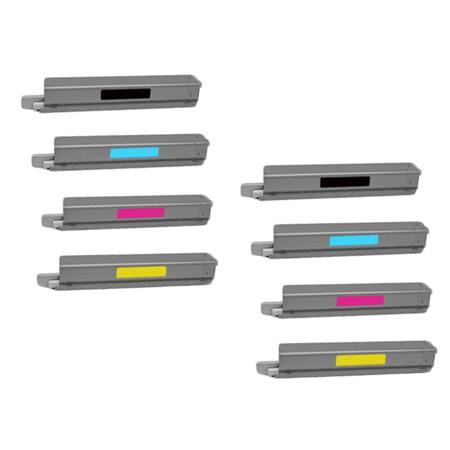999inks Compatible Multipack Lexmark C925H2KG/YG 2 Full Sets Laser Toner Cartridges