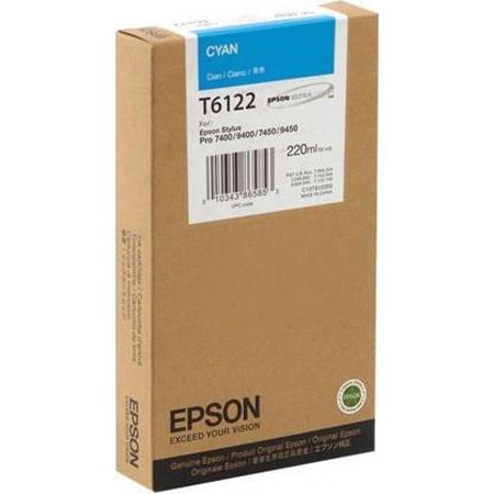 Epson T6122 Cyan Original High Capacity Ink Cartridge (T612200)
