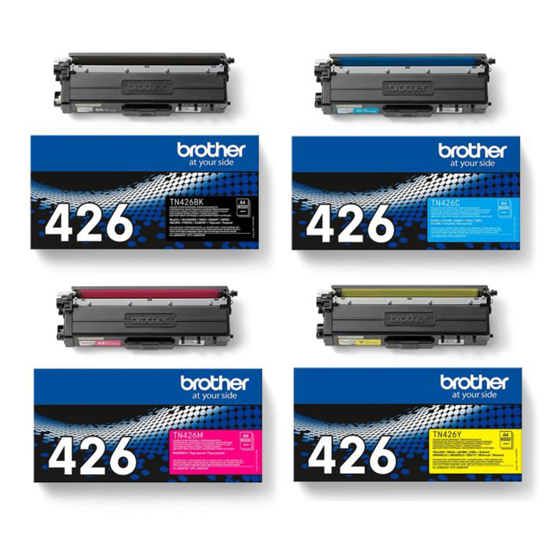 Brother TN426 Full Set Original Extra High Capacity Laser Toner Cartridges
