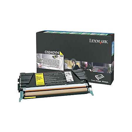 Lexmark C5240YH Yellow Original High Capacity Return Program Toner Cartridge
