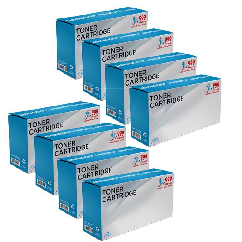 999inks Compatible Eight Pack Kyocera TK-6355K Black Laser Toner Cartridges