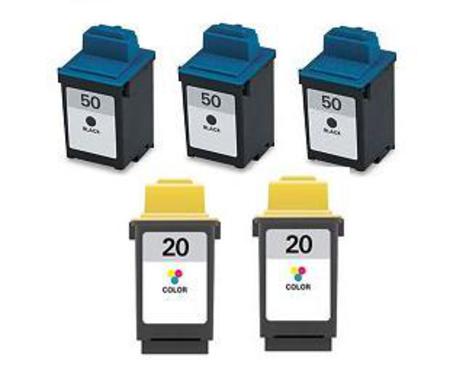 999inks Compatible Multipack Lexmark 50/20 2 Full Sets + 1 Extra Black Inkjet Printer Cartridges