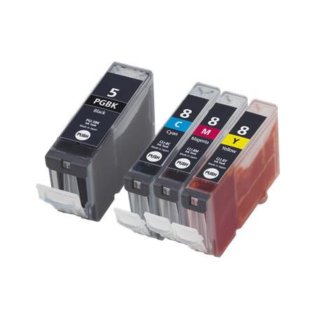 999inks Compatible Multipack Canon PGI-5/CLI-8C/M/Y 1 Full Set Inkjet Printer Cartridges