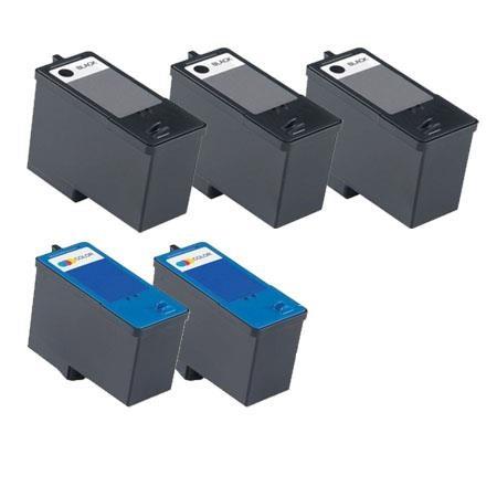 999inks Compatible Multipack Dell MK990/MK991 2 Full Sets + 1 Extra Black Inkjet Printer Cartridges