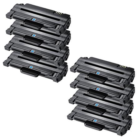999inks Compatible Eight Pack Samsung MLTD1052S Black Laser Toner Cartridges