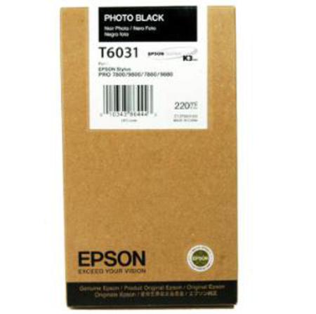 Epson T6031 Photo Black Original High Capacity Ink Cartridge (T603100)