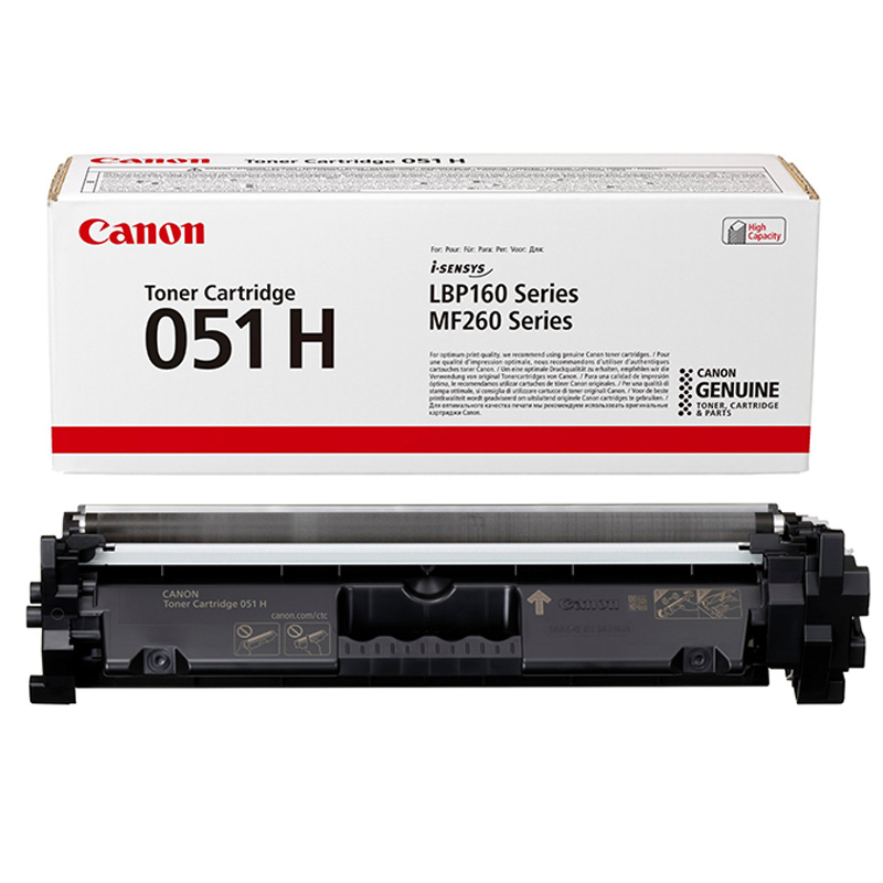 Canon 051H (2169C002) Black Original High Capacity Toner Cartridge