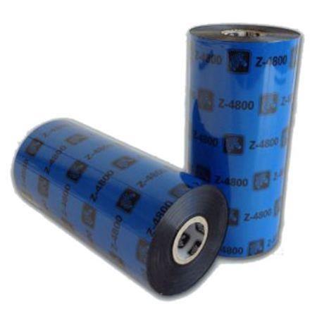 Zebra 04800BK15645 Original Resin Printer Ribbon 4800 (156mm x 450m)