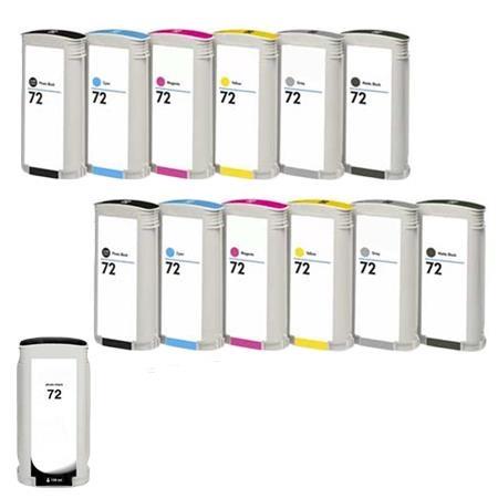 999inks Compatible Multipack HP 72 2 Full Sets + 1 Extra Black High Capacity Inkjet Printer Cartridges