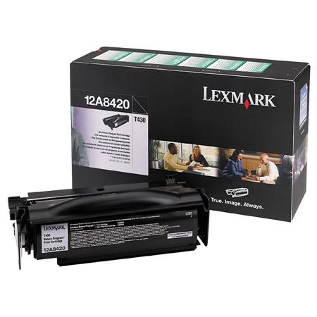Lexmark 12A8420 Black Original Return Program Toner Cartridge